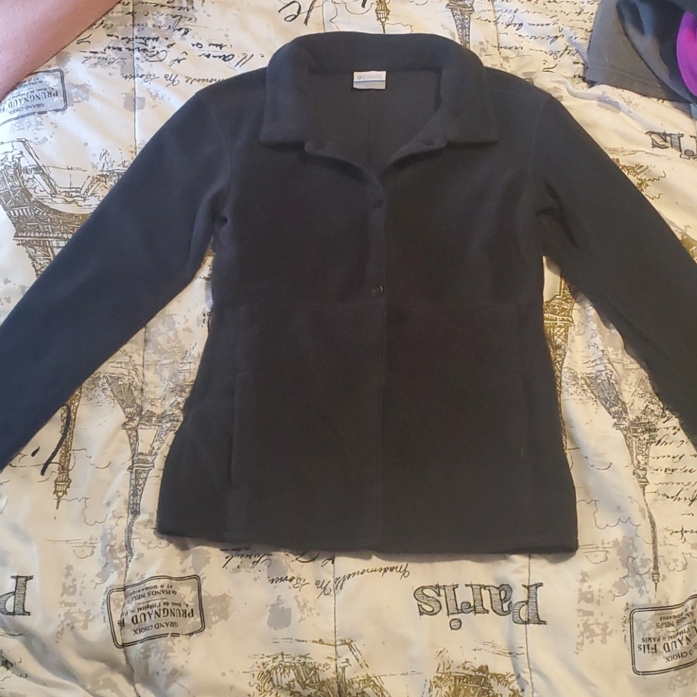 Columbia Fleece Button Up Coat